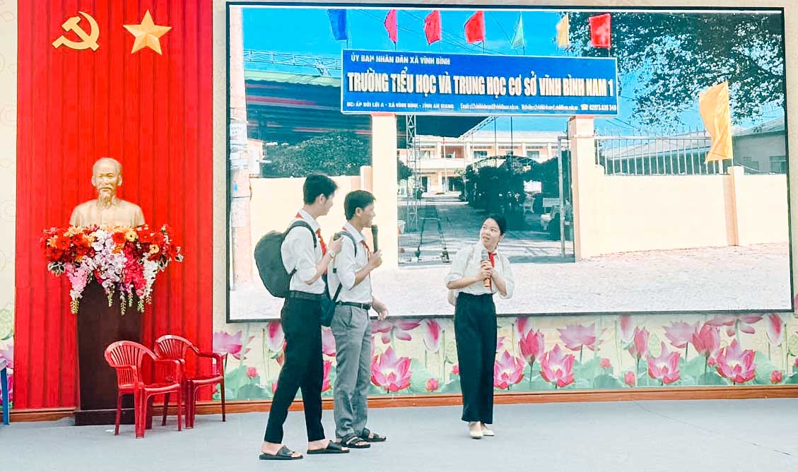 Tiểu phẩm tham gia hội thi của Trường TH&THCS Vĩnh Bình Nam 1